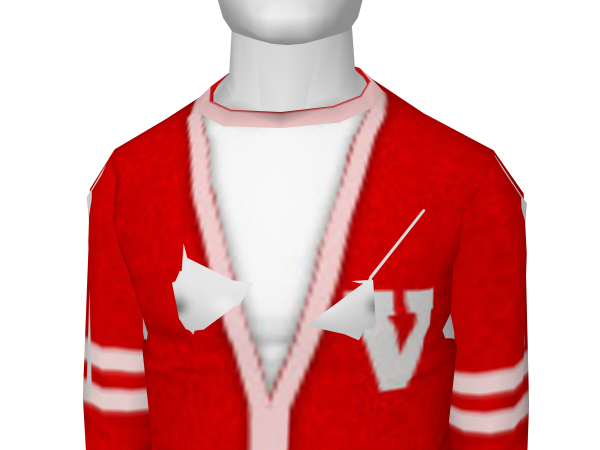 Avatar Red letterman sweater