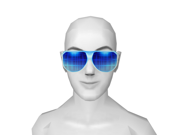 Avatar Blue vision glasses.