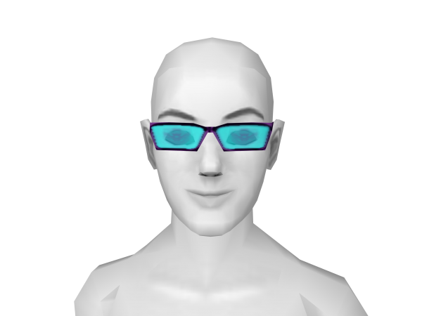 Avatar Violet square glasses.