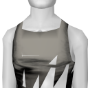 Avatar Gray & black athletic tank top.