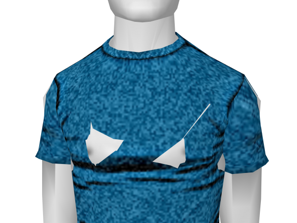 Avatar Dark aqua enbossed shirt