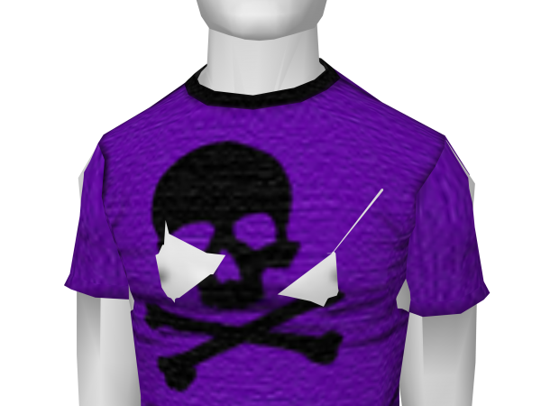 Avatar Purple skull shirt