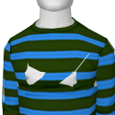 Avatar Green and blue striped shirt