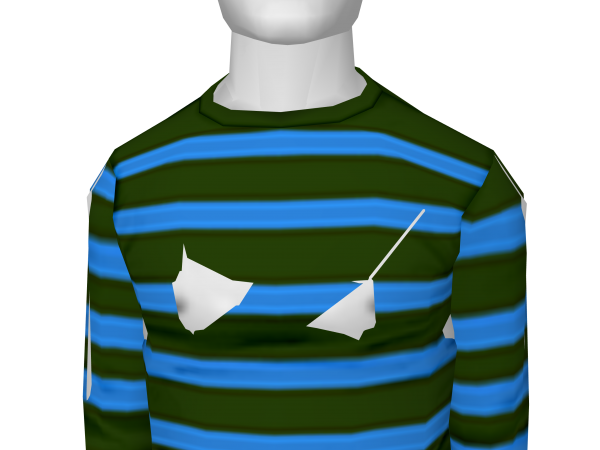 Avatar Green and blue striped shirt