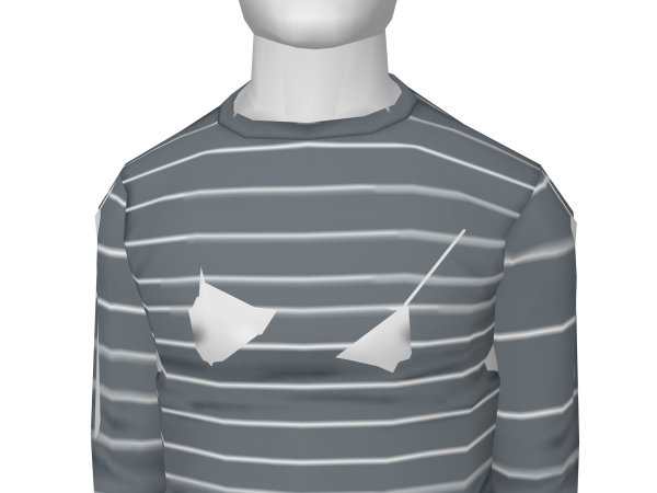 Avatar Grey striped shirt