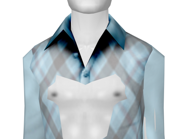 Avatar Blue plaid button down