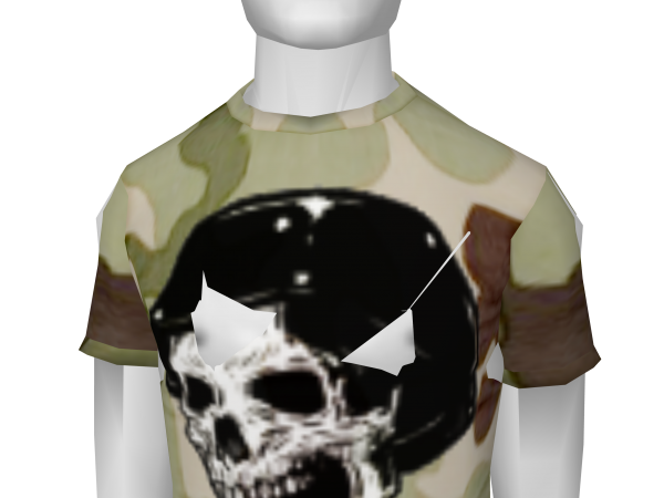 Avatar Nausea's camo skull tee