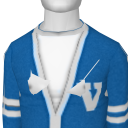 Avatar Blue letterman sweater