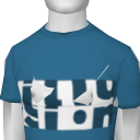 Avatar Teal blue illusion shirt