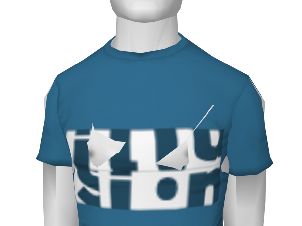 Avatar Teal blue illusion shirt