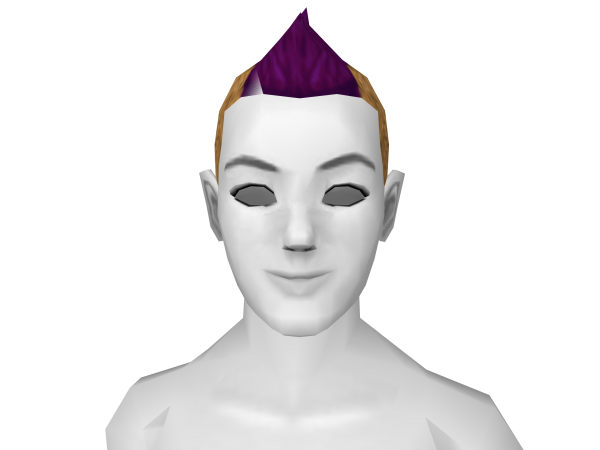 Avatar Blonde & purple fauxhawk