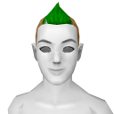 Avatar Blonde & green fauxhawk
