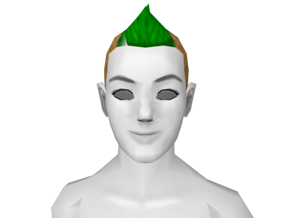Avatar Blonde & green fauxhawk