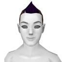 Avatar Brown & purple fauxhawk