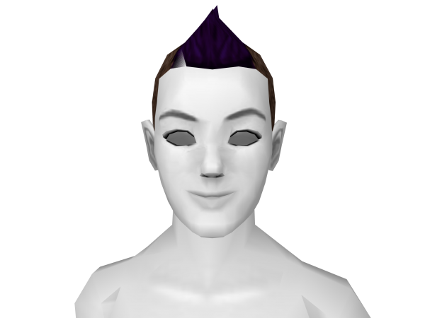 Avatar Brown & purple fauxhawk