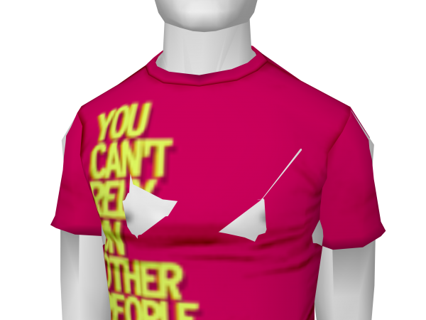 Avatar You cant rely on other people slim tee