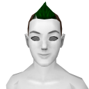 Avatar Brown & green fauxhawk