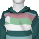 Avatar Striped hoodie (teal)