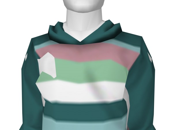 Avatar Striped hoodie (teal)
