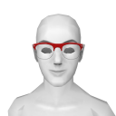 Avatar Wire framed hipster glasses in red