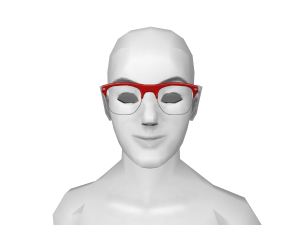 Avatar Wire framed hipster glasses in red