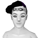 Avatar Black and purple bandana patterned hat