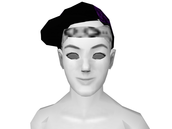 Avatar Black and purple bandana patterned hat
