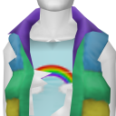 Avatar Rainbow puffy jacket