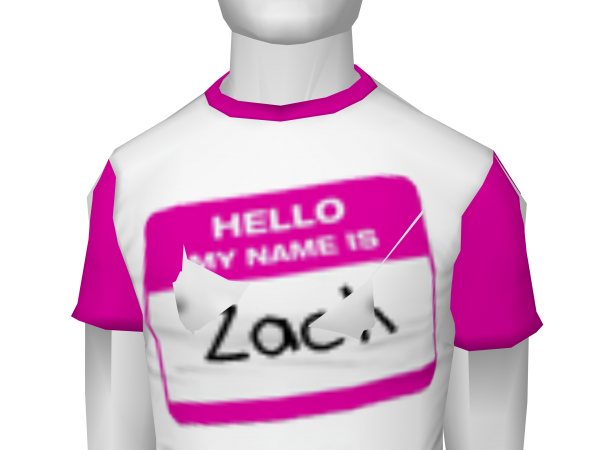 Avatar Exclusively yours: nametag tee- (zach)